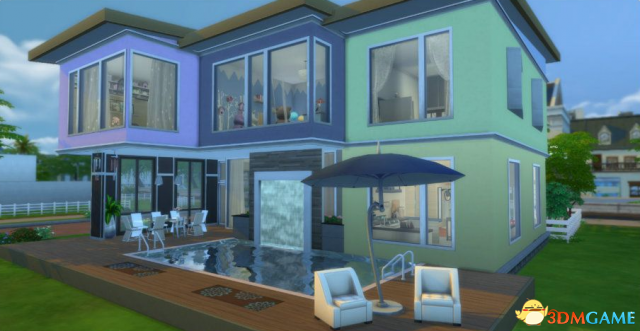 模拟人生4 v1.31简单阳光的彩色之家儿童房MOD
