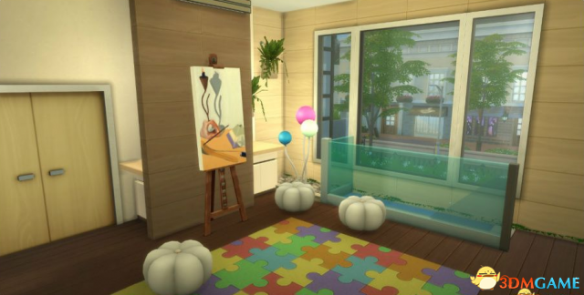 模拟人生4 v1.31简单阳光的彩色之家儿童房MOD