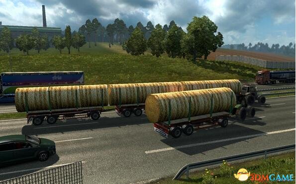 欧洲卡车模拟2 v1.28可带三拖车拖拉机 AIMOD