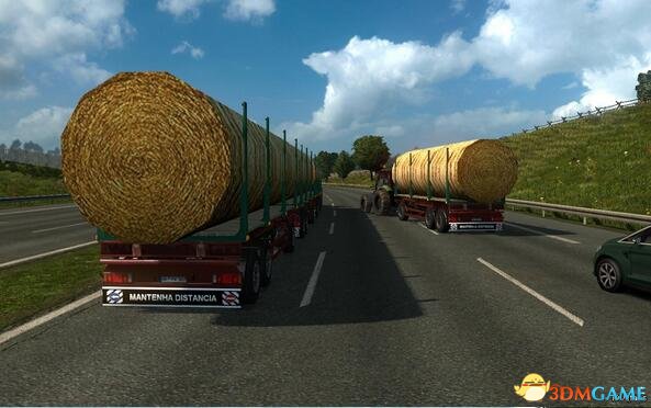 欧洲卡车模拟2 v1.28可带三拖车拖拉机 AIMOD