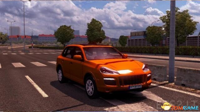 欧洲卡车模拟2 v1.28顶配保时捷卡宴Turbo S车辆mod