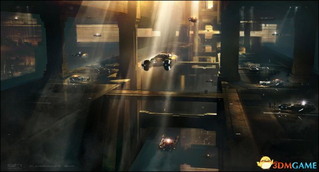 《银翼杀手2049》官方原画设定图 每张都美到窒息