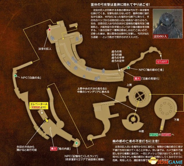 黑暗之魂3dlc2环印城全大陆平面地图一览