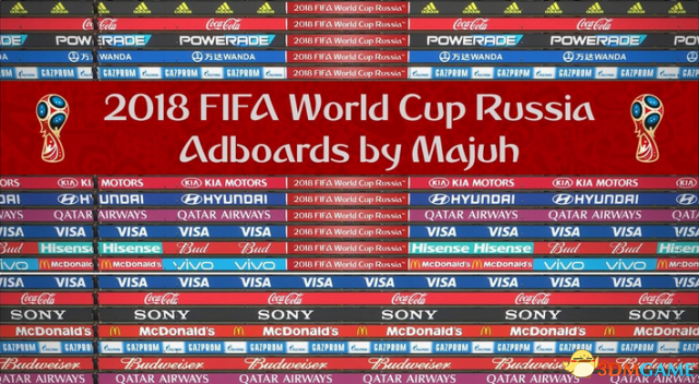 实况足球2018 俄罗斯世界杯广告牌补丁 v1.0