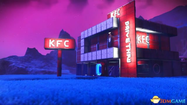 《无人深空》玩家建造快餐建筑 肯德基还原度高