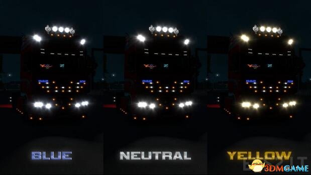 欧洲卡车模拟2 v1.28增加更多与更好的灯光MOD