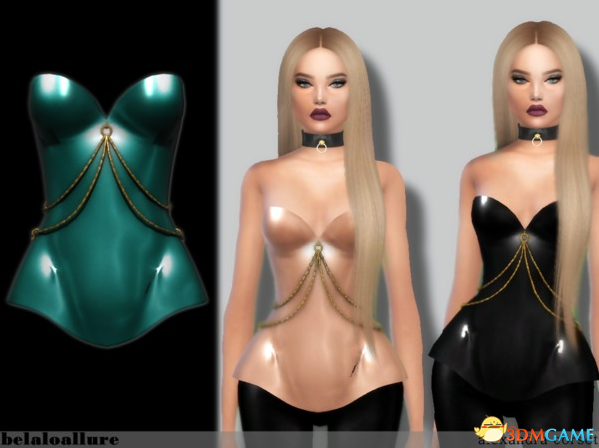 模拟人生4 v1.31女式塑胶甲壳紧身胸衣MOD