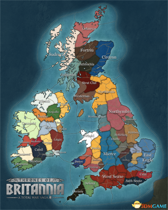 全面战争传奇不列颠王座地图一览 全战传奇内容前瞻