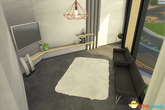 模拟人生4 v1.31后现代方形设计感实用小别墅MOD