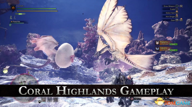 游戏新消息：致命危险怪物猎人世界珊瑚高地9分钟演示