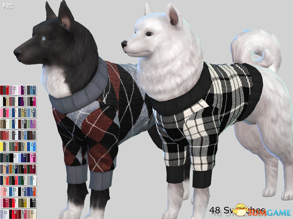 模拟人生4 v1.36Burberry大型犬格子毛衣整合包MOD