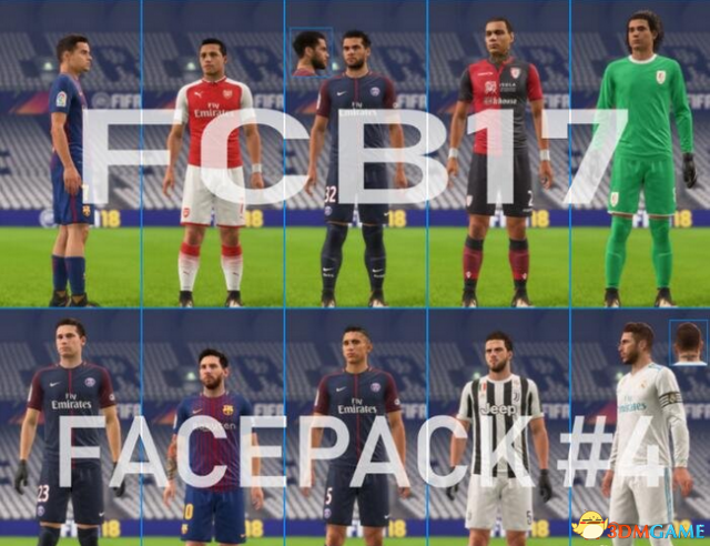 FIFA 18 FCB17球员脸型补丁 V4