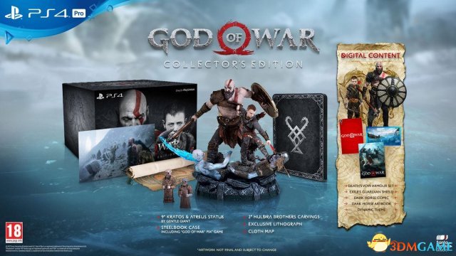 《战神4》中文版将于4月20日上市 售价398港币