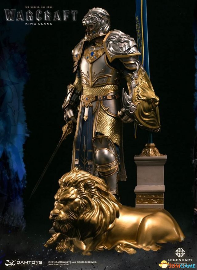《魔兽》电影莱恩国王雕像 还原度高细节很丰富