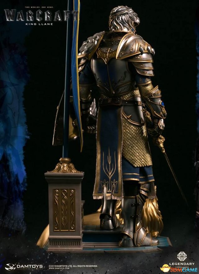 《魔兽》电影莱恩国王雕像 还原度高细节很丰富