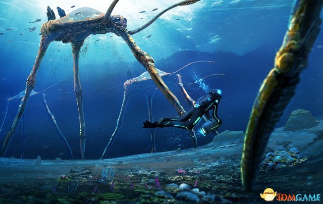 国外游戏美工科幻概念画！光怪陆离的海底世界