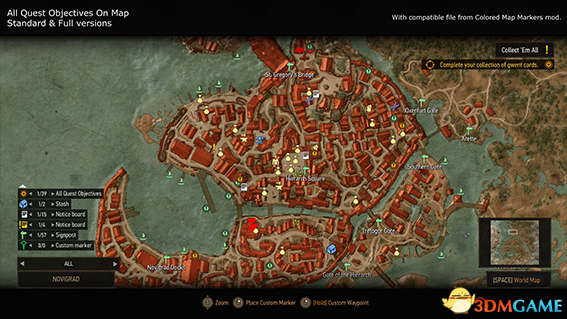 巫师3：狂猎 v1.31全任务目标地图显示MOD