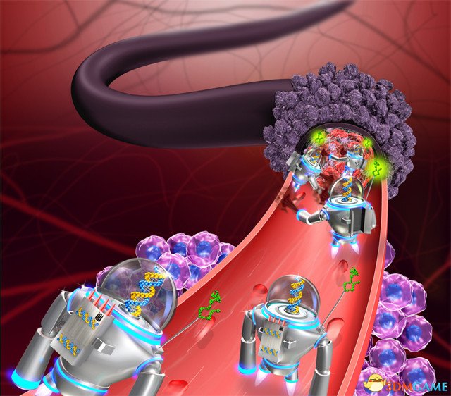研究人员使用纳米呆板人去杀死老鼠体内的肿瘤