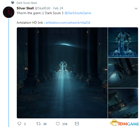 《黑暗之魂3》官方分享玩家自制精美图片 效果很赞