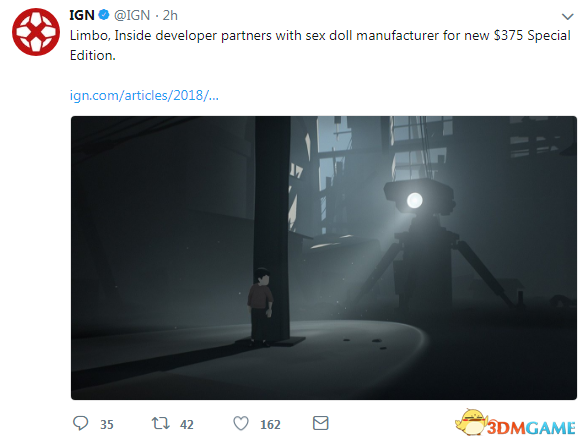 IGN满分神做《Inside》与成人娃娃厂商开做出格版