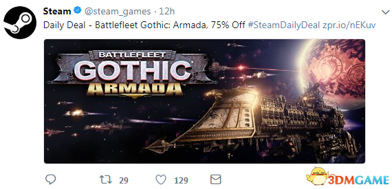 《哥特舰队：阿玛达》Steam 2.5合促销 28元进足