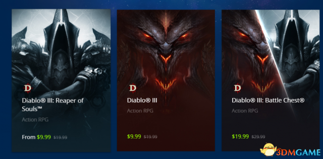 《暗黑破坏神3》标准版世界服5折 仅售9.9美元