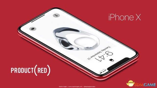 红色版iPhone X高清渲染图 经典红黑配国人最爱