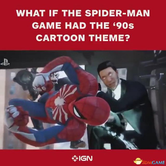 《蜘蛛侠》新演示 搭配90年代卡通主题曲效果赞