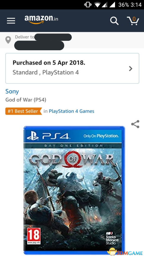 《战神4》尚未发售 已经成印度亚马逊最畅销游戏