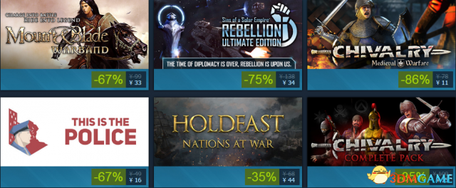 Steam周中特惠多款游戏促销 《巫师3》年度版63元