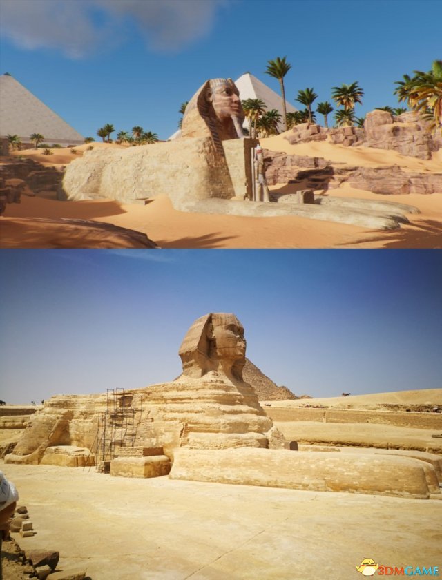 育碧分享《刺客信条：起源》与现实埃及对比照
