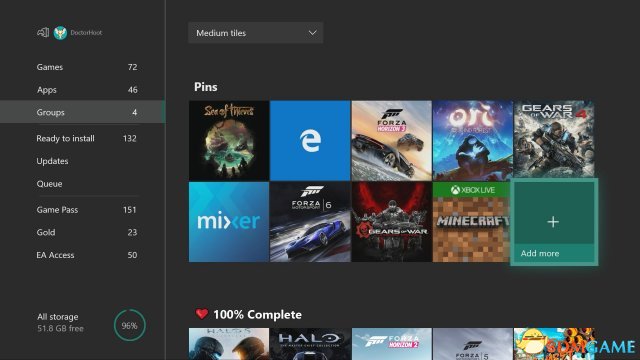 Xbox One Insider固件更新 120Hz图像与分组功效