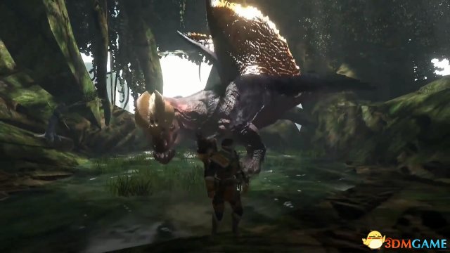 《怪物猎人：世界》初期本型演示 海龙秒杀蛮颚龙