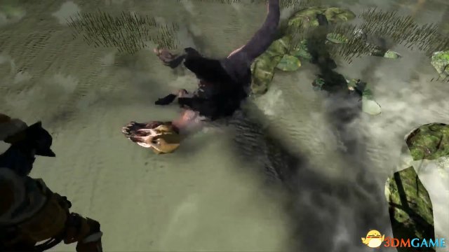 《怪物猎人：世界》初期本型演示 海龙秒杀蛮颚龙