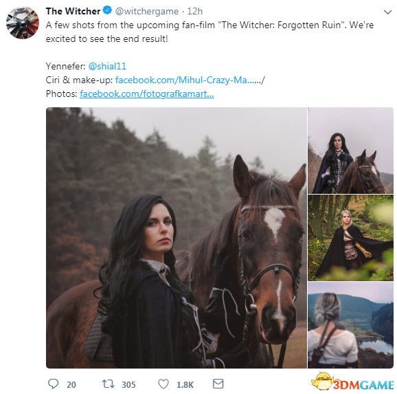 《巫师3》粉丝自制电影剧照 制作精良官方很期待