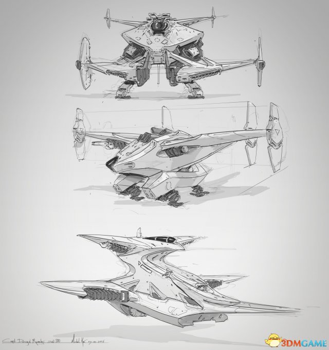 《巫师3》概念画小哥美图欣赏 机甲和军事风浓厚