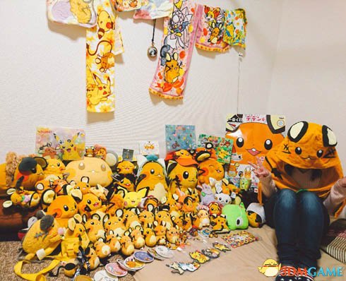 成就达成！日本高玩完全集齐精灵宝可梦咚咚鼠玩偶