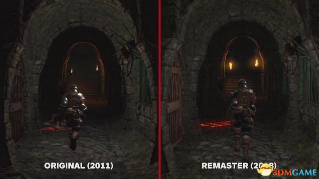 《黑暗之魂：重制版》VS原版演示 分辨率细节更好