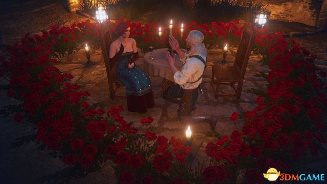 《巫师3》浪漫截图欣赏 杰洛特和特莉丝狂秀恩爱
