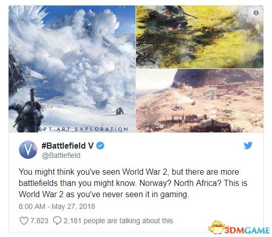 《战天5》齐新艺术不俗里图泄漏挪威北非等天里