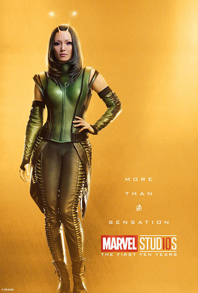 漫威发布十周年角色全套海报 寡姐螳螂女身材棒