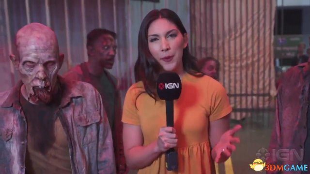 E3：IGN美女探访《超杀：行尸走肉》展区 采访丧尸