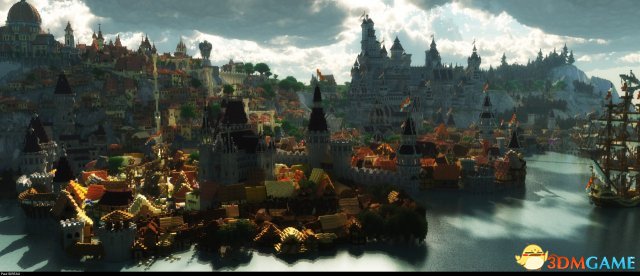 速度膜拜 国外玩家用《我的世界》造出巫师3主城