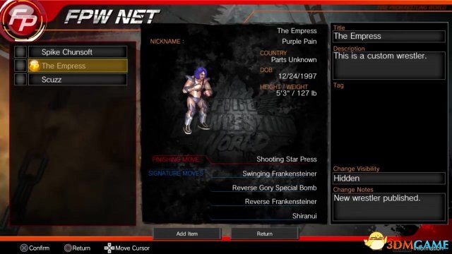 硬核摔角《超火爆摔角世界》PS4版总览宣传片展示