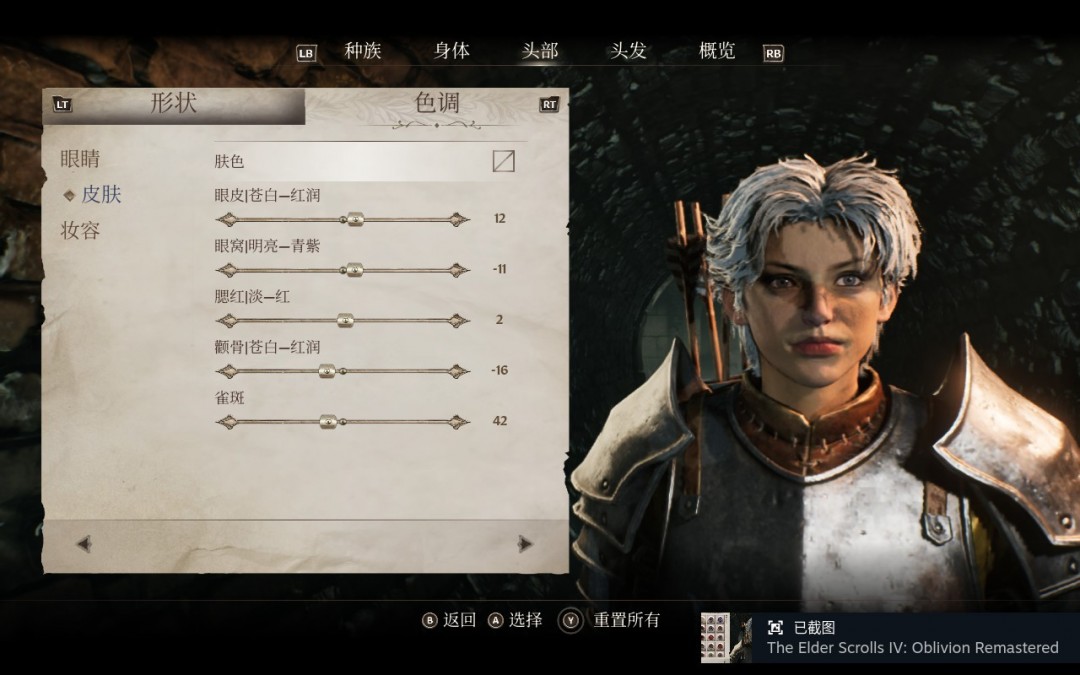 《上古卷軸4：湮滅重制版》英姿颯爽姐姐捏臉?lè)窒? />
</p>
<p align=