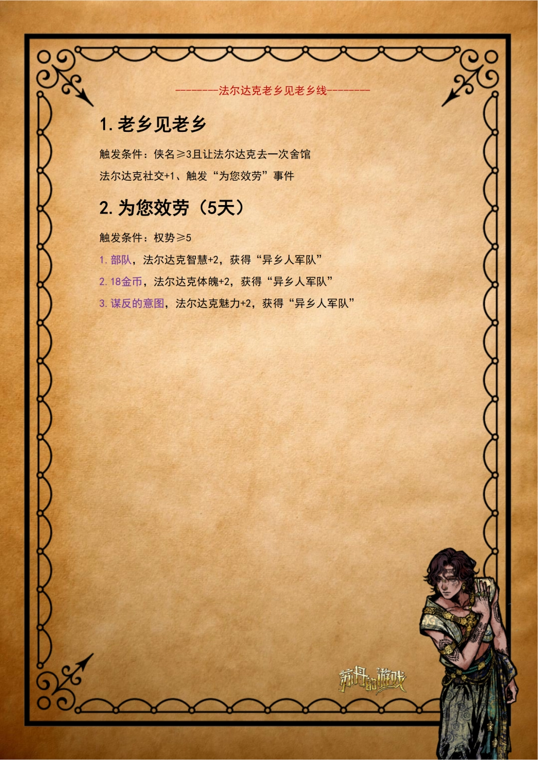 《蘇丹的游戲》法爾達(dá)克全劇情攻略分享