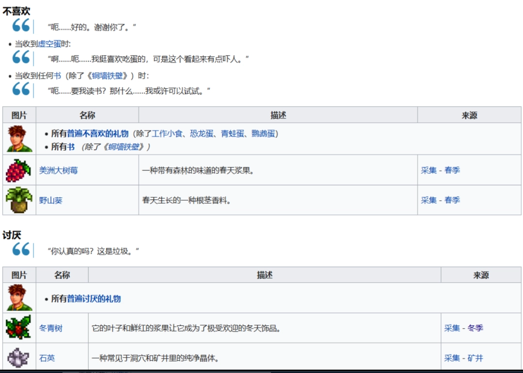 《星露谷物語(yǔ)》全可結(jié)婚對(duì)象喜歡物品介紹