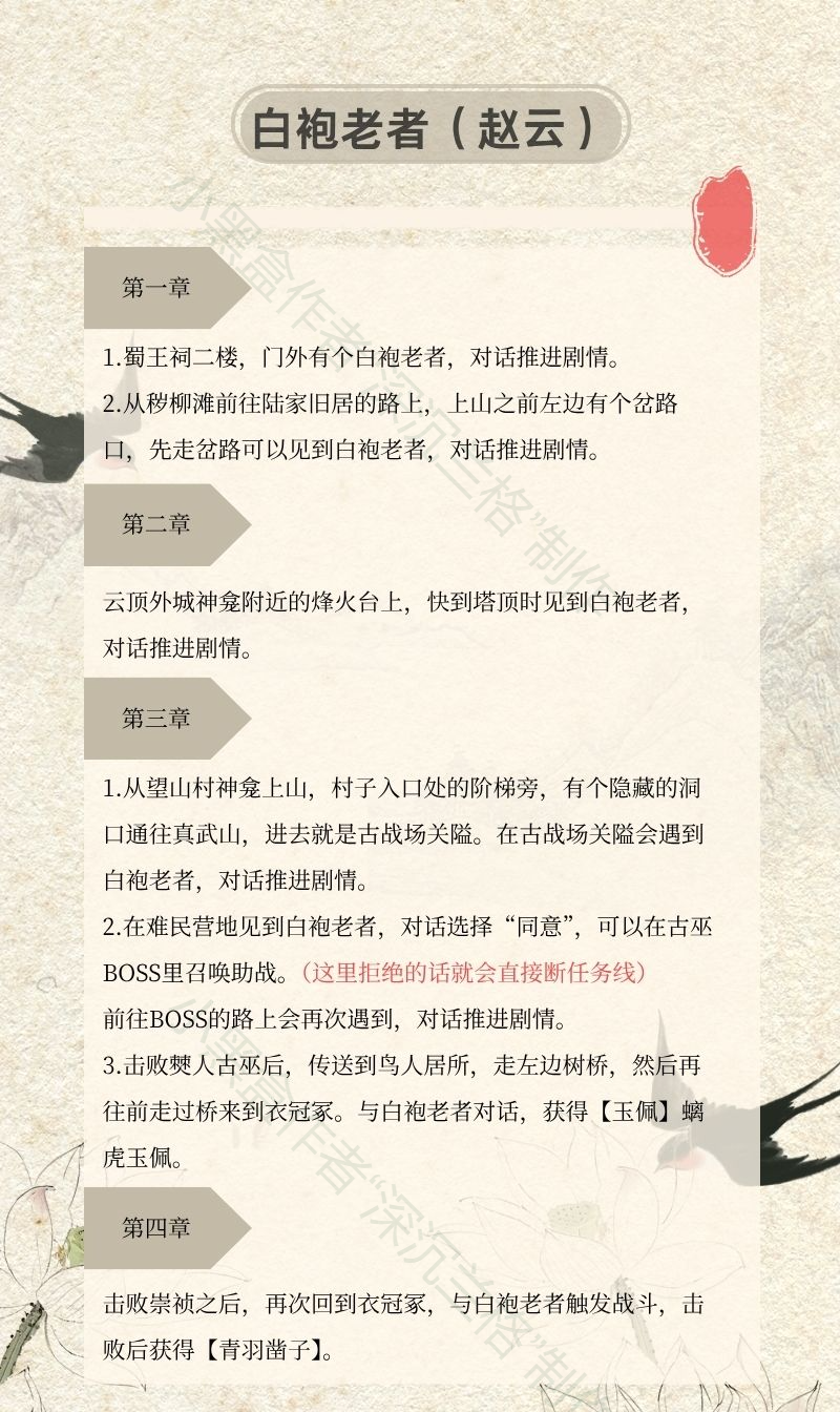 《明末：淵虛之羽》全支線任務攻略分享