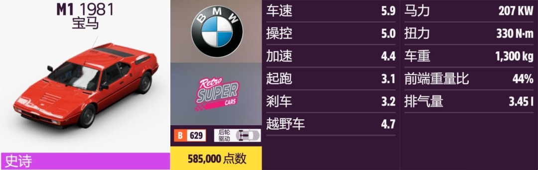 《地平线5》宝马全收集指南