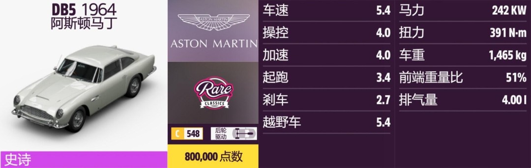 《地平线5》阿斯顿马丁全收集指南